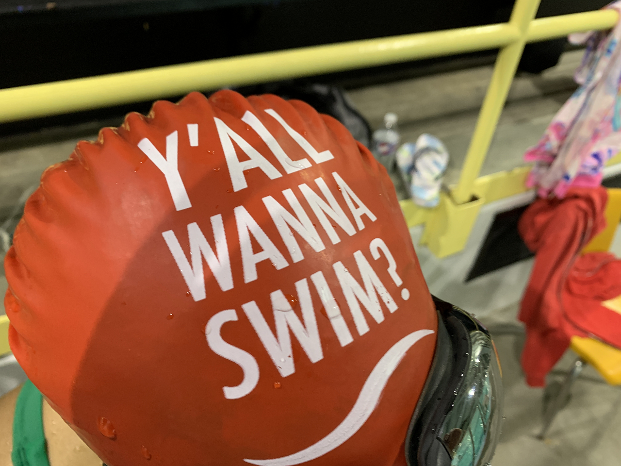 Y'all wanna swim? cap